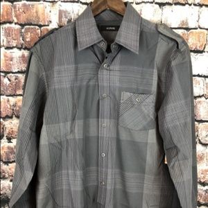 Alfani Men's New Small Dress Shirt Grey